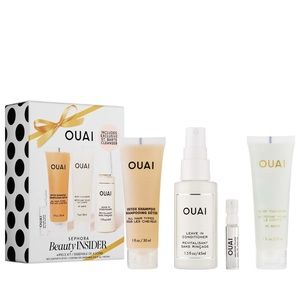 NWT Sealed Ouai Birthday Sephora Gift Set Shampoo Conditioner Hair Mini Cleanser